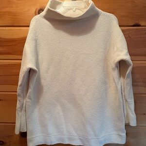 Free People Cream Cowl Neck Sweater